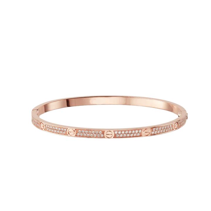 Full Diamond Thin Screw Bracelet